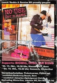 07.10.2003 - No Use for a Name / Bigwig / Irish Car Bomb / The Planet Smashers - Berlin SO 36