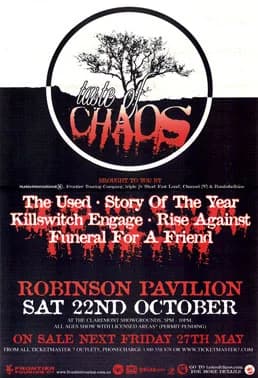 20.11.2005 - Taste of Chaos Tour u.a. mit The Used / Story of the Year - Köln Palladium