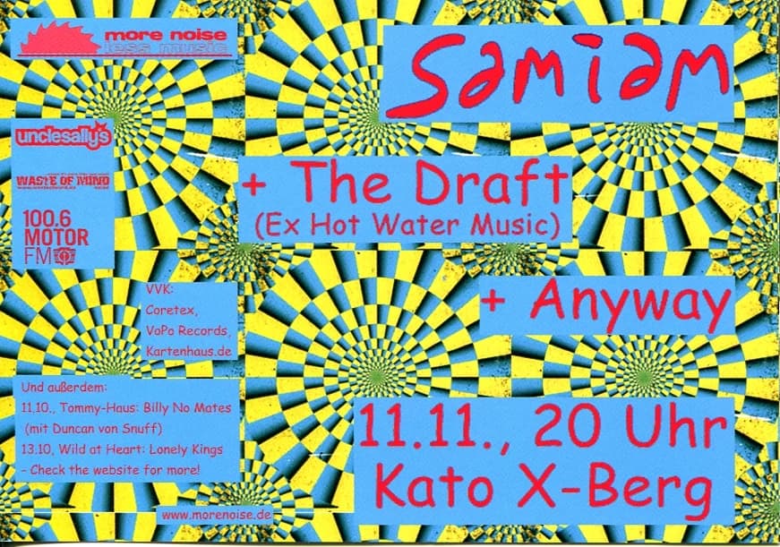 11.11.2006 - Samiam / The Draft / Anyway – Berlin, Kato