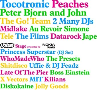 27.07. - 28.07.2007 - Berlin Festival u. a. mit Peaches, Tocotronic, The Go! Team - Berlin, Poststadion