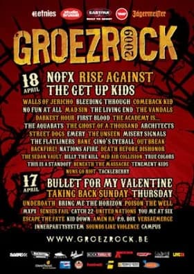 17.04. - 18.04.2009 - Groezrock 2009 u. a. mit NOFX, The Get Up Kids - Belgien Meerhout