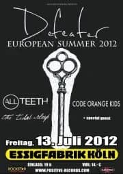 13.07.2012 - Defeater / Former Thieves / Code Orange Kids - Köln Essigfabrik 