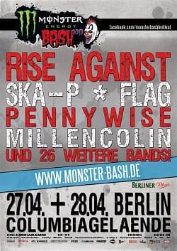 27.-28.04.2013 - Monster Bash 2013 u.a. mit Rise Against, Pennywise - Berlin, Columbiagelände