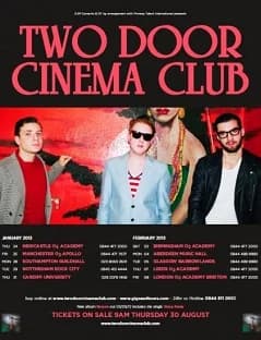 19.11.2012 - Two Door Cinema Club / Alt-J / Kowalski - Köln E-Werk 