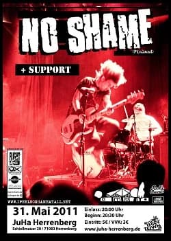 20.05.2011 - No Shame / Sonne Ost / Television Knockout – Berlin Tommy Haus 