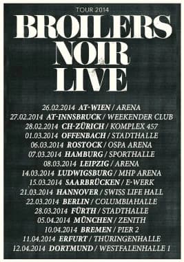 12.04.2014 – Broilers / The Bones – Dortmund Westfalenhalle