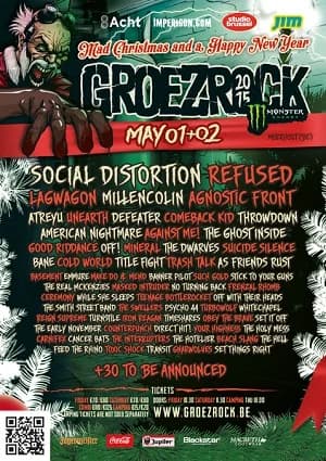 Groezrock 2015: Vorweihnachtliche Lineup-Erweiterung