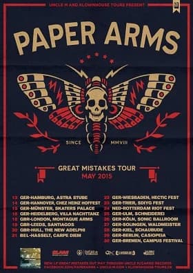 Paper Arms: Ausgiebige Deutschland-Tour zur neuen Platte