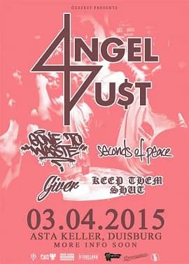 03.04.2015 - Angel Du$t / Gone to Waste / In Circles u.a. - Duisburg AStA Keller