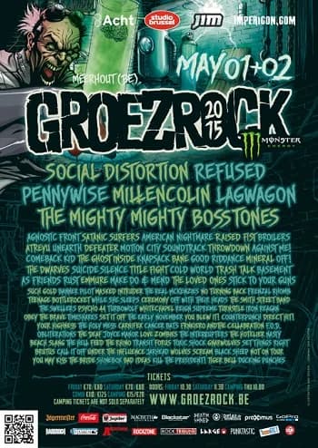 02.05.2015 – Groezrock 2015 u.a. mit Refused, Millencolin, Agnostic Front – Belgien Meerhout (Tag 2)