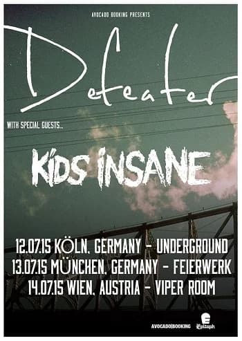 Kids Insane: Tour-Support für Defeater