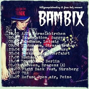 Bambix: Tourdaten