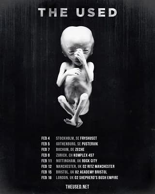 The Used: Nach dem Album folgt die Tour