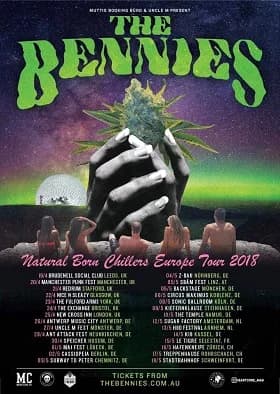The Bennies: Ausgedehnte Euro-Tour