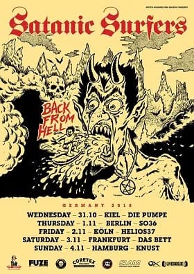 Satanic Surfers: Zum Jahresende auf Club-Visite