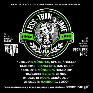 Less Than Jake: Deutschland-Shows mit The Tips