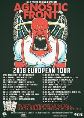 Agnostic Front: Kurz vor Europa