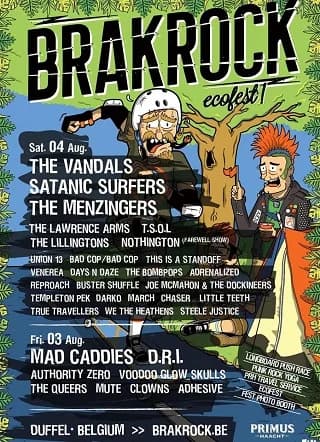 03. - 04.08.2018 - Brakrock 2018 u. a. mit The Vandals, Mad Caddies, Satanic Surfers, Duffel (Belgien)