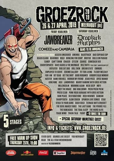 Groezrock 2019: Vor-finale Aufstockung des Line-Ups