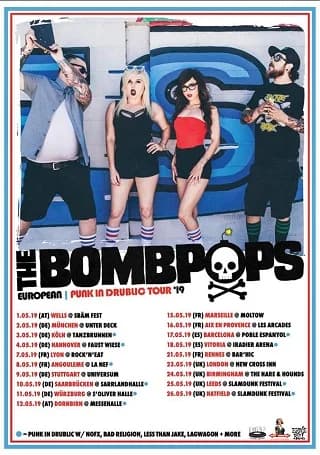 The Bombpops: Festival- und Clubshows