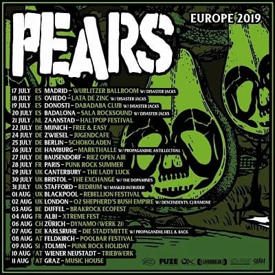 Pears: Im Sommer auf Europa-Tour