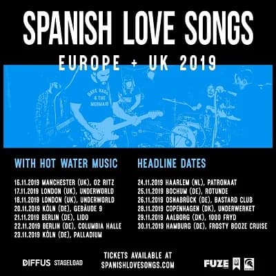 Spanish Love Songs: Live-Daten