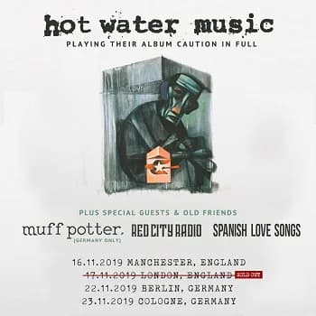 Hot Water Music: Red City Radio komplettieren Jubiläums-Line-Up