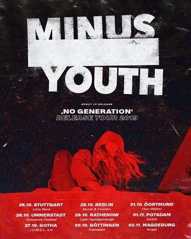 Minus Youth: Release-Tour und erste Single