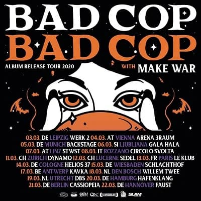 Bad Cop / Bad Cop: Headliner-Tour im März