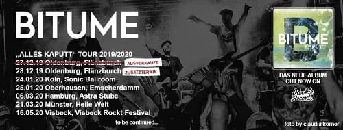 Bitume: Tour zur neuen Platte
