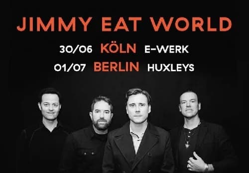 Jimmy Eat World: Zwei Shows in Deutschland