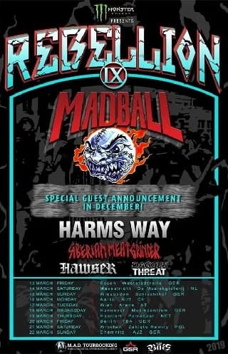 Rebellion Tour 2020: Starkes Line-Up, noch nicht komplettiert