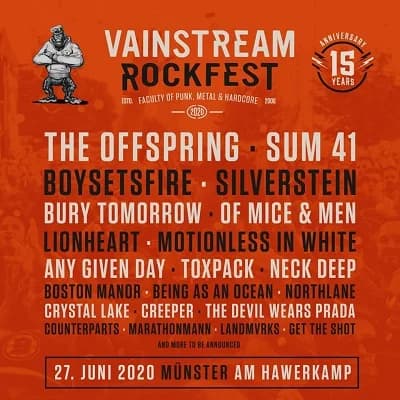 Vainstream 2020: Bandbestätigungen von Format