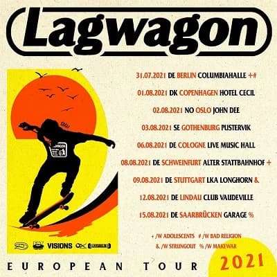 Lagwagon: Tourverschiebung auf den nächsten Sommer