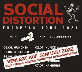 Social Distortion: Die Tour fällt aus