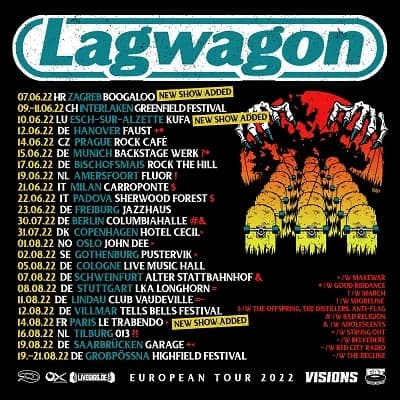 Lagwagon: Ausgedehnte Tour im nächsten Sommer