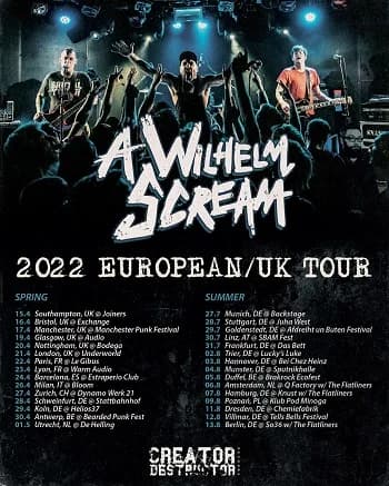 A Wilhelm Scream: Doppel-Tour in 2022