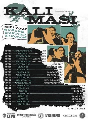 Kali Masi: In Kürze auf Tour