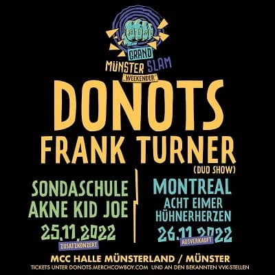 Donots: Die Line-Ups der Grand-Münster-Festivaltage sind komplett