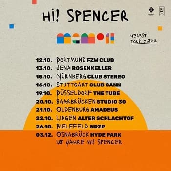 Hi! Spencer: Herbst-Tour