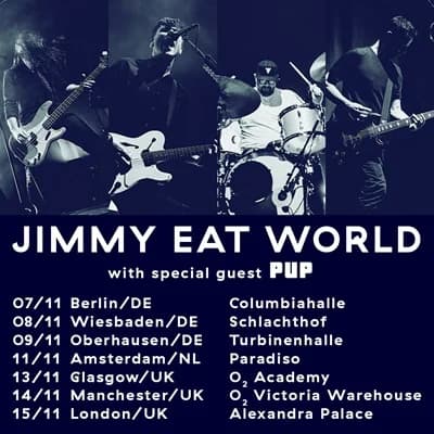 Jimmy Eat World: Drei Deutschland-Shows im Herbst