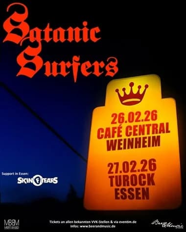Satanic Surfers: Zwei neue Live-Daten im Februar