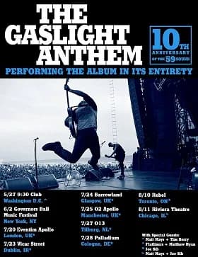 The Gaslight Anthem: Full-Album-Show in Köln