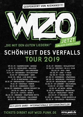 Wizo: Große Tour zum Jahresauftakt