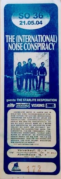 21.05.2004 - The (International) Noise Conspiracy / The Starlite Desperation - Berlin, SO36