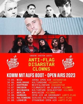 Feine Sahne Fischfilet: Hammer-Supports für die Open-Air-Tour