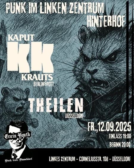 12.09.2025 - Kaput Krauts / Theilen - Düsseldorf, Linkes Zentrum Hinterhof